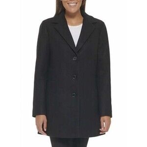 NWT DKNY Wool Blend Coat - 3 Button - Side Pockets- Size Medium